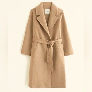 Abercrombie Camel Blanket Coat Medium